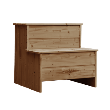 Zweistufige Hot-Tub-Stiege