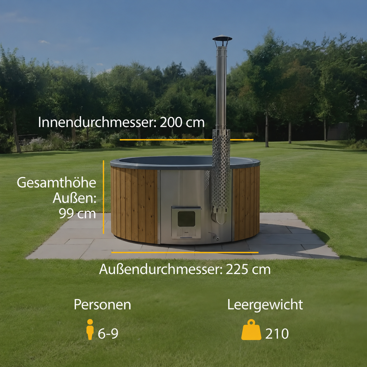 Hot Tub Klassisch Rund