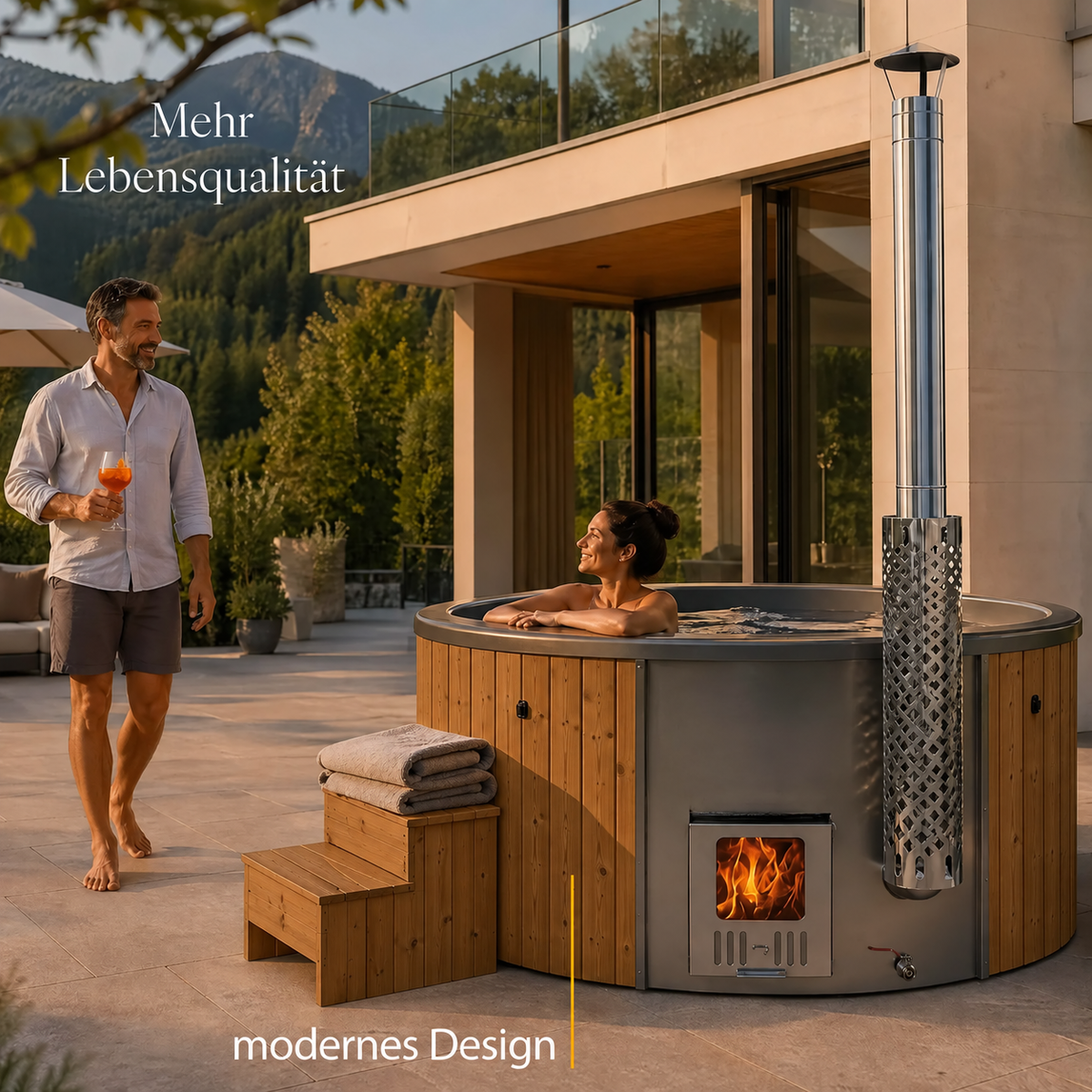 Hot Tub Klassisch Rund